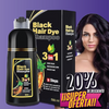 Shampoo Black Hair Dye 3 en 1- Shampoo, Condicionador y Tratamento Capilar